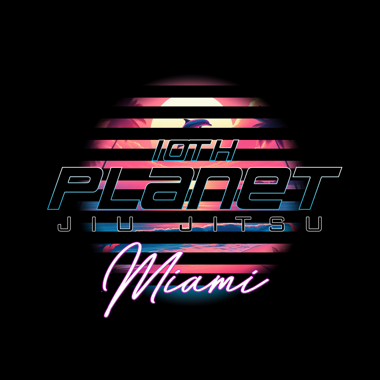 10P Miami "Miami Sunset" BJJ Rashguard